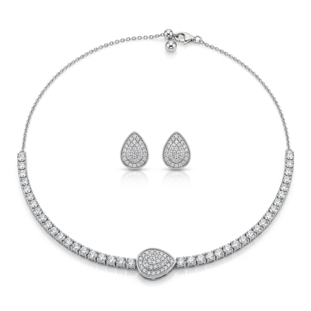 Lc Set Necklace & Earring