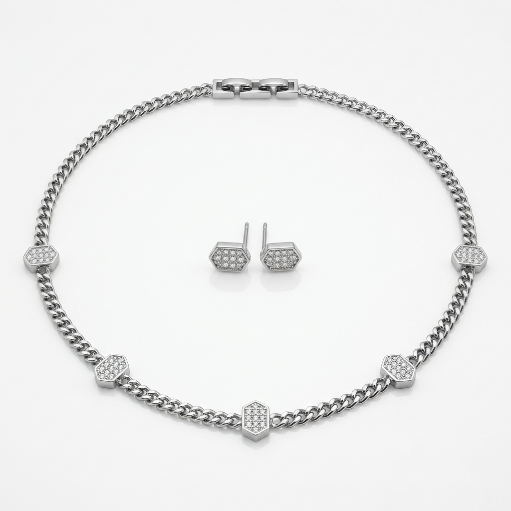 Lc Set Necklace Earring