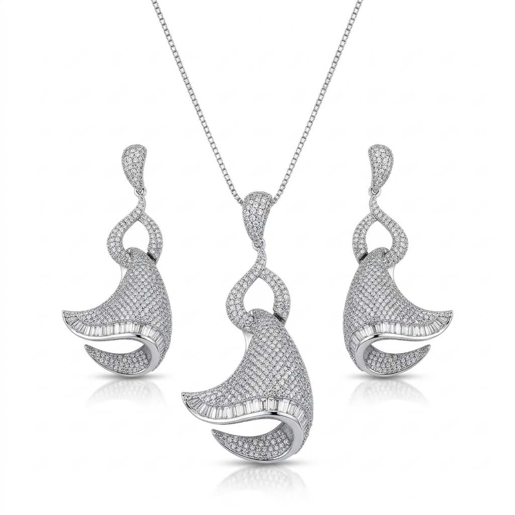 Lc Set Necklace Earring
