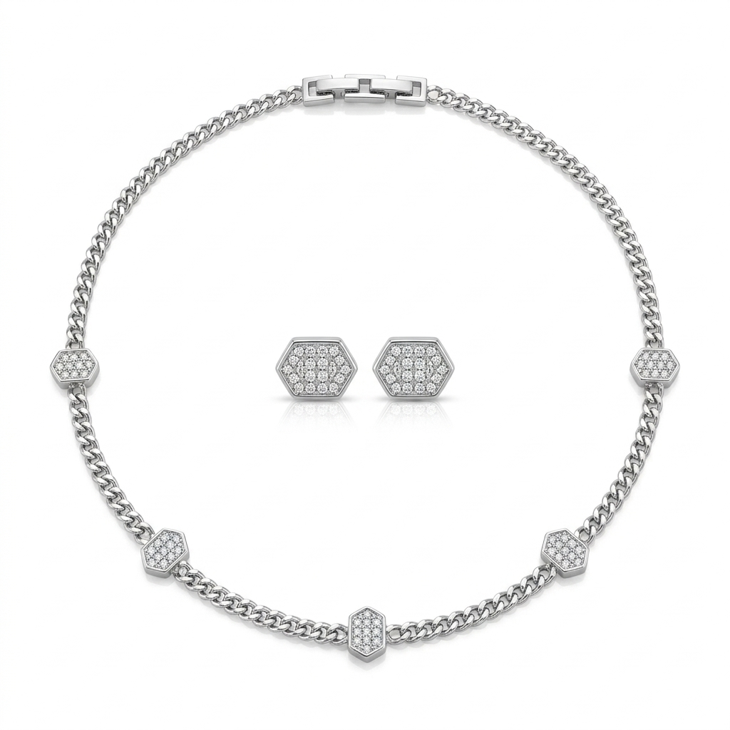 Lc Set Necklace Earring